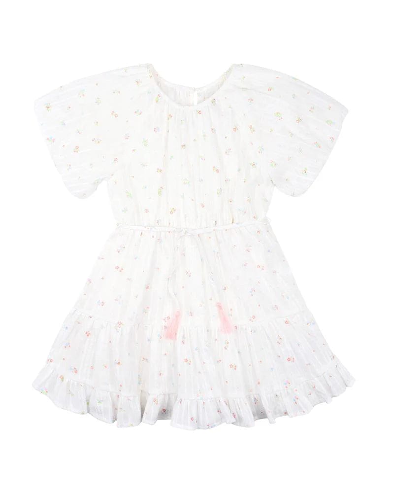 Fox & Finch Girls All In One 3Y Palm Cove Ditsy Tiered Dress