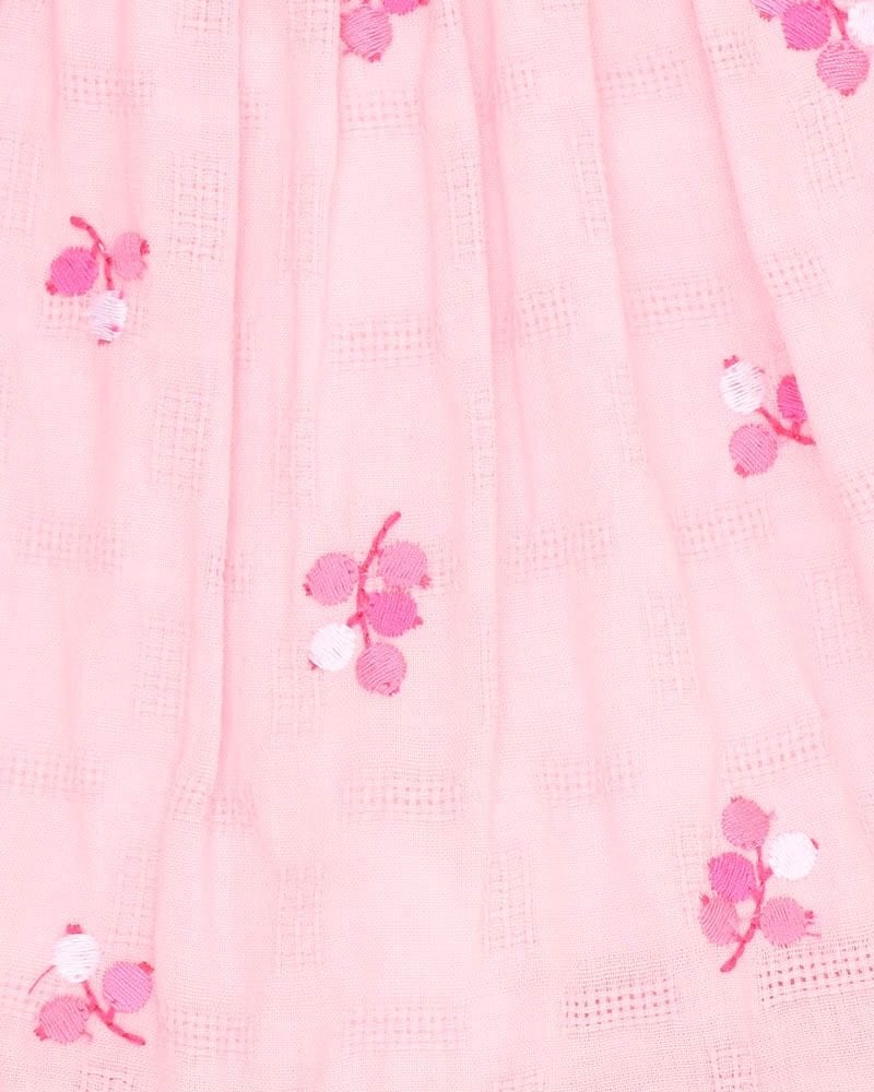 Fox & Finch Girls All In One Summer Vacay Embroidered Overall