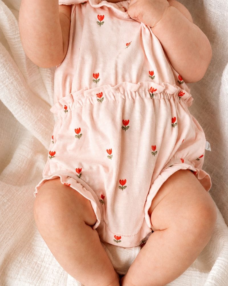 Fox & Finch Girls All In One Sundae Organic Frill Romper