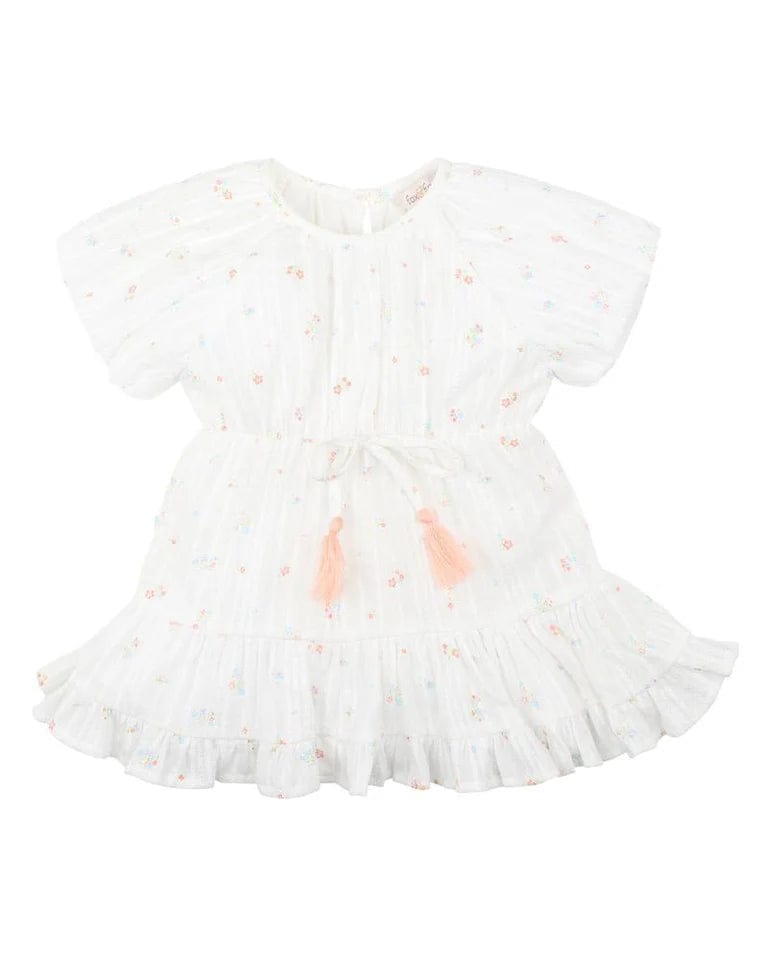 Fox & Finch Girls Dress Palm Cove Ditsy Tiered  Dress