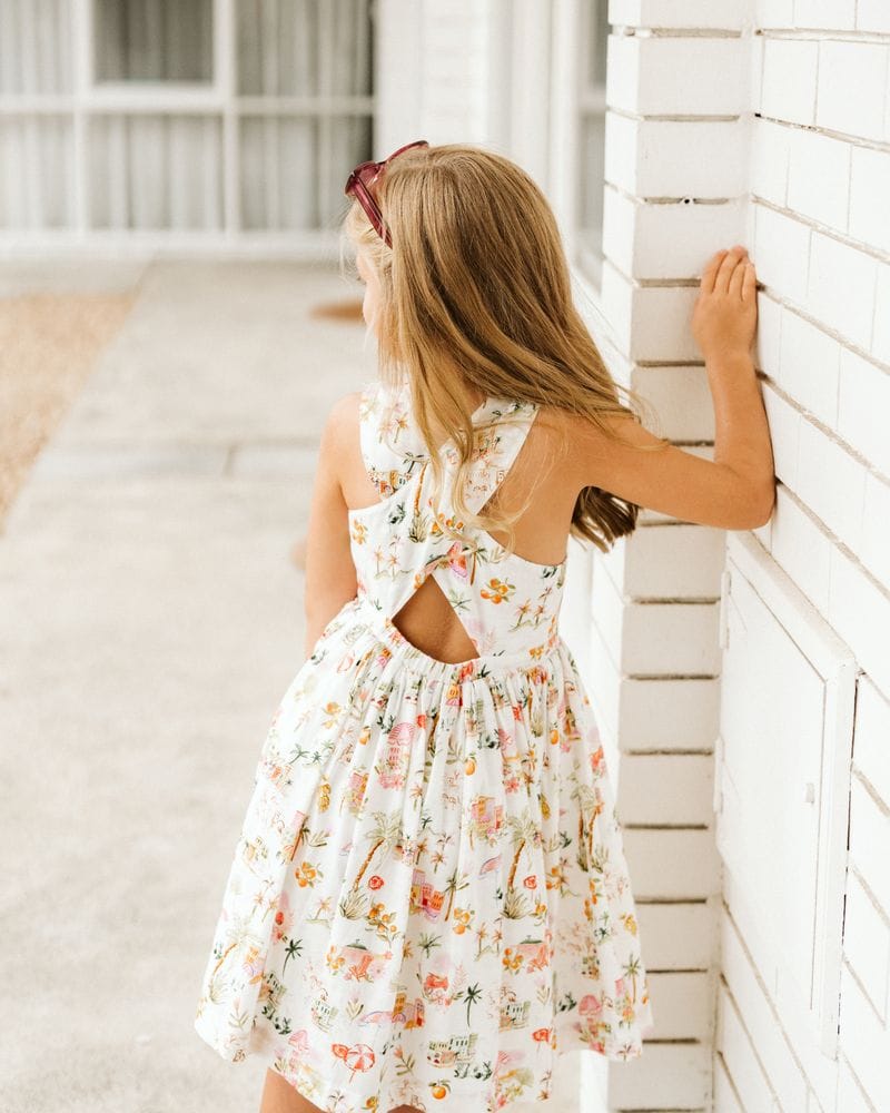 Fox & Finch Girls Dress Paradiso Cross Back Dress