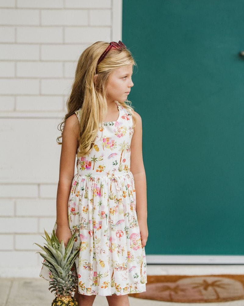 Fox & Finch Girls Dress Paradiso Cross Back Dress
