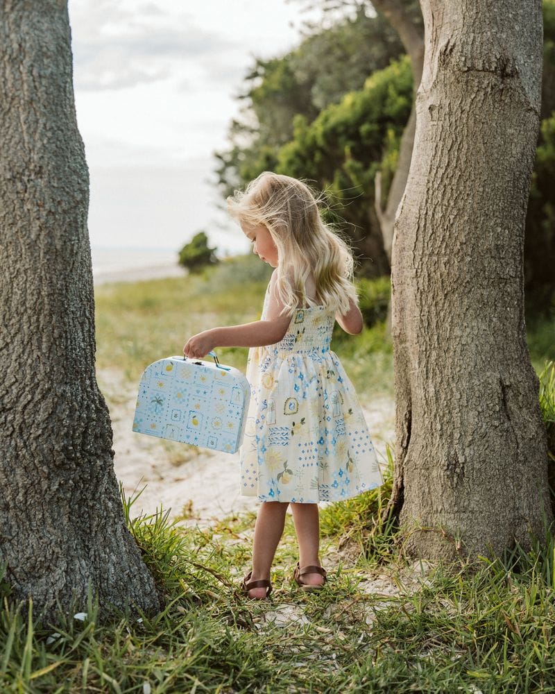 Fox & Finch Girls Dress Piccolina Shirred Dress