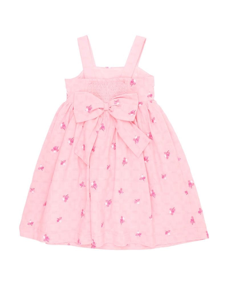 Fox & Finch Girls Dress Summer Vacay Embroidered Dress