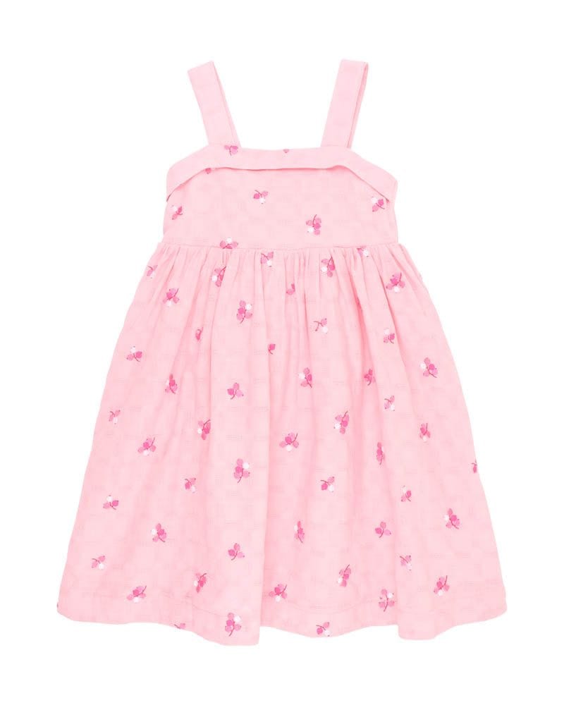 Fox & Finch Girls Dress Summer Vacay Embroidered Dress
