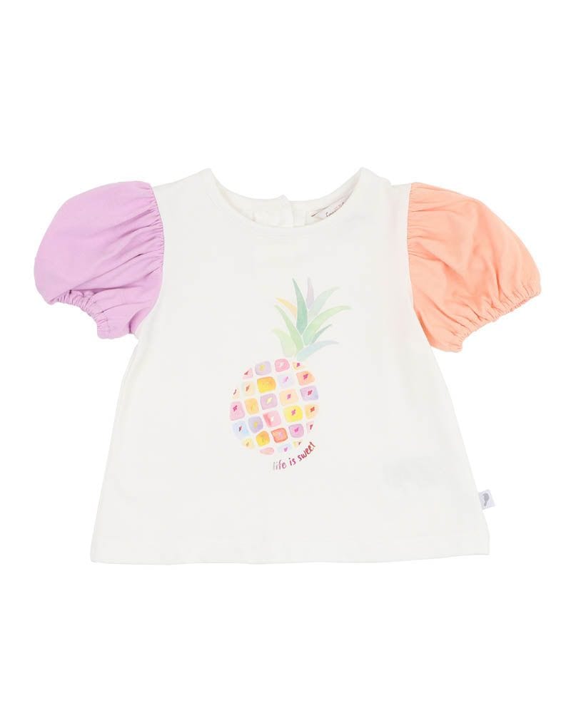 Fox & Finch Girls Tee Candy Blossom Pineapple Tee