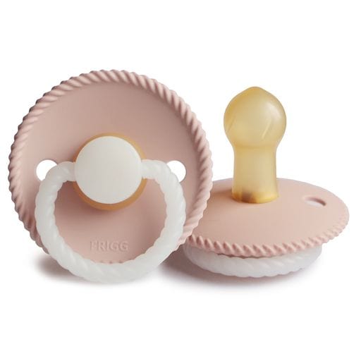 Frigg Baby Accessory Blush Night Frigg Rope Night Natural Rubber Pacifier - Size 2