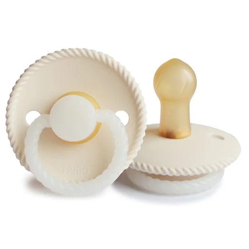 Frigg Baby Accessory Cream Frigg Rope Night Natural Latex Pacifier - Size 2