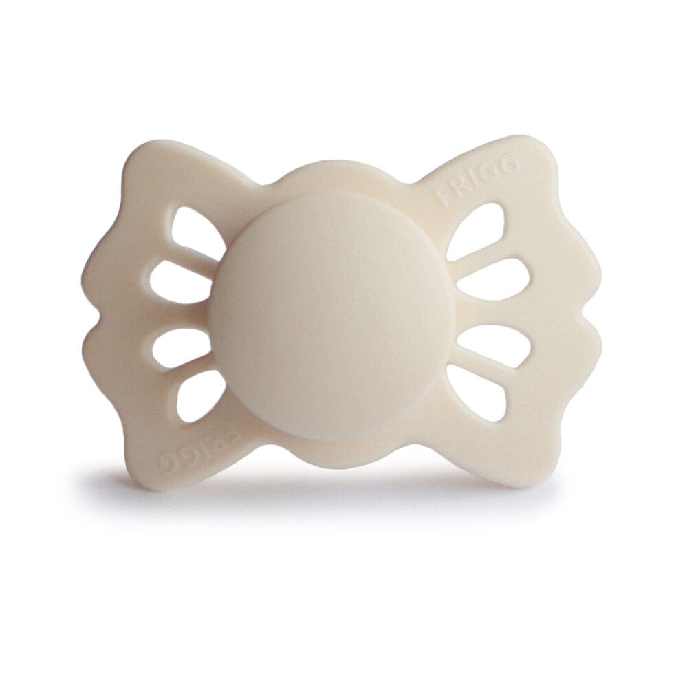Frigg Baby Accessory Cream Frigg Symmetrical Lucky Silicone Pacifier - Size 2