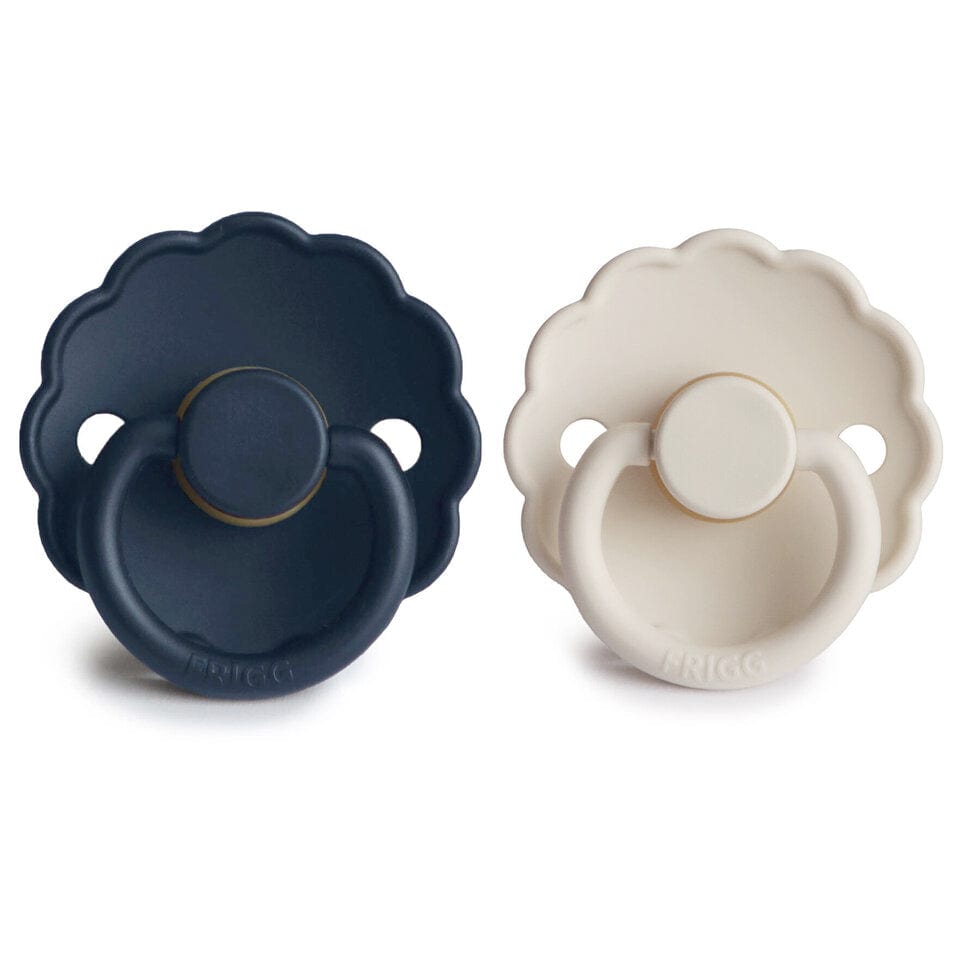 Frigg Baby Accessory Dark Navy / Cream Frigg Daisy Silicone Pacifier - Size 1