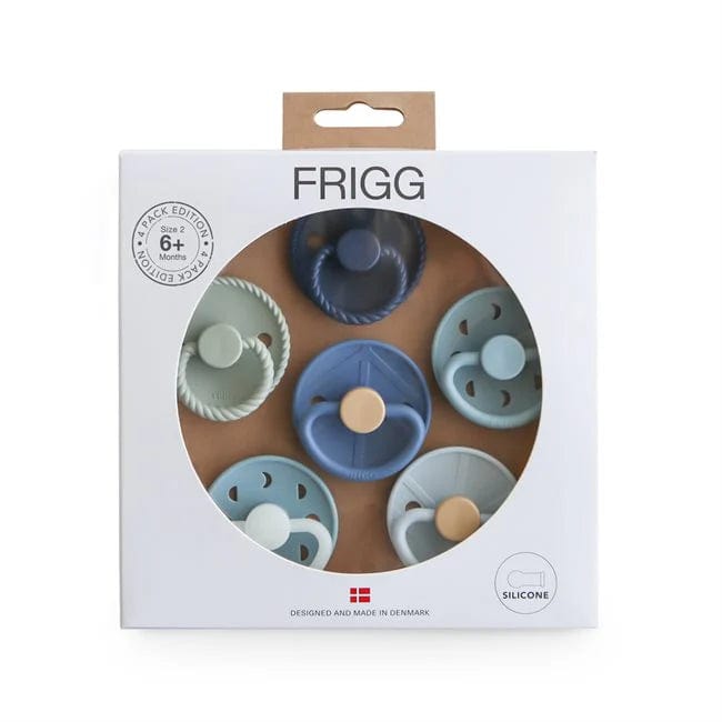 Frigg Baby Accessory Endless Sea FRIGG 6-Pack Round Silicone Pacifiers - Size 2