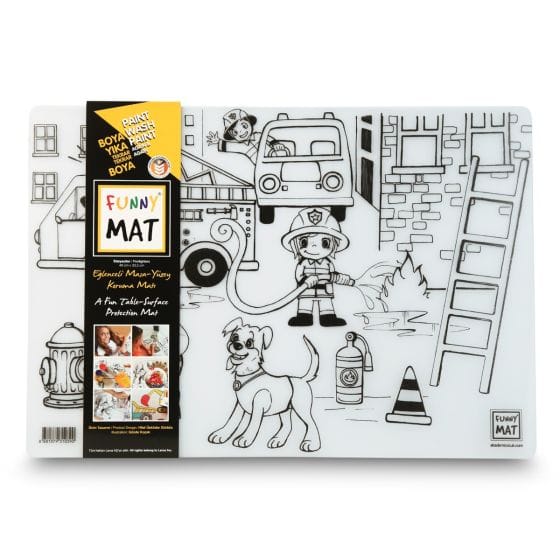 Funny Mat Accessory Feeding Firefighters Funny Mat - Large
