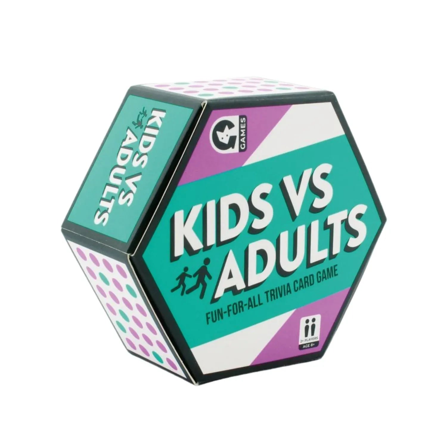 Ginger Fox Gift Stationery Hex Games - Kids Vs Adults