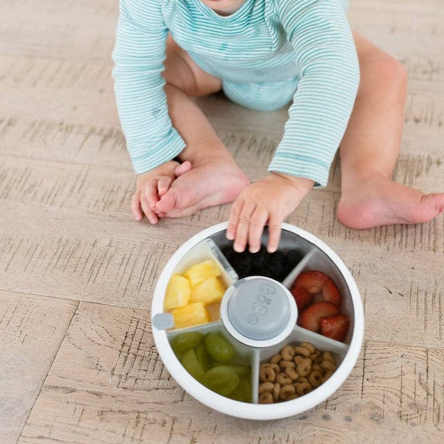 Gobe Kids Lunchbox with Snack Spinner Sage Green