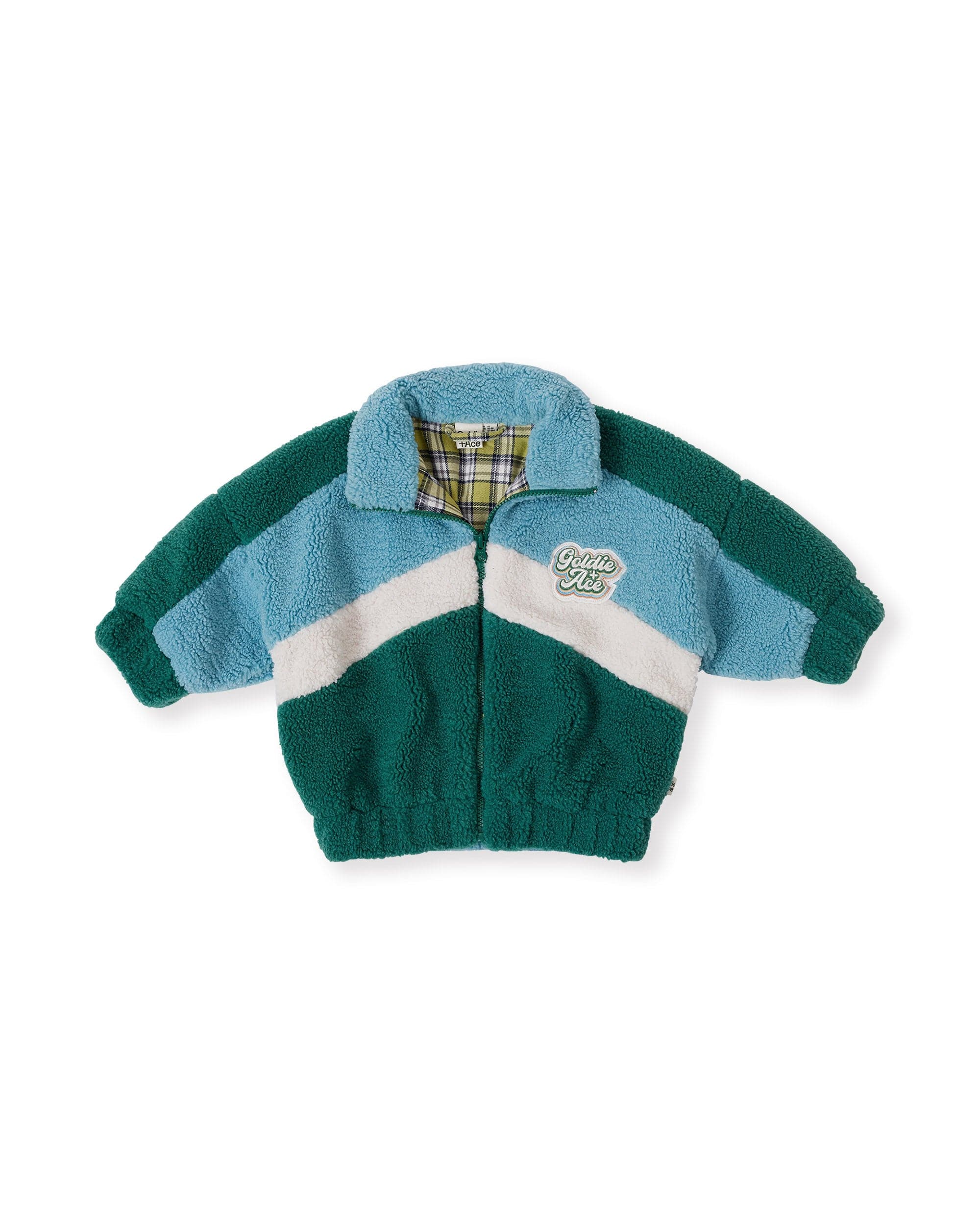 Goldie + Ace Boys Jacket 1-2Y Frankie Sherpa Jacket Teal
