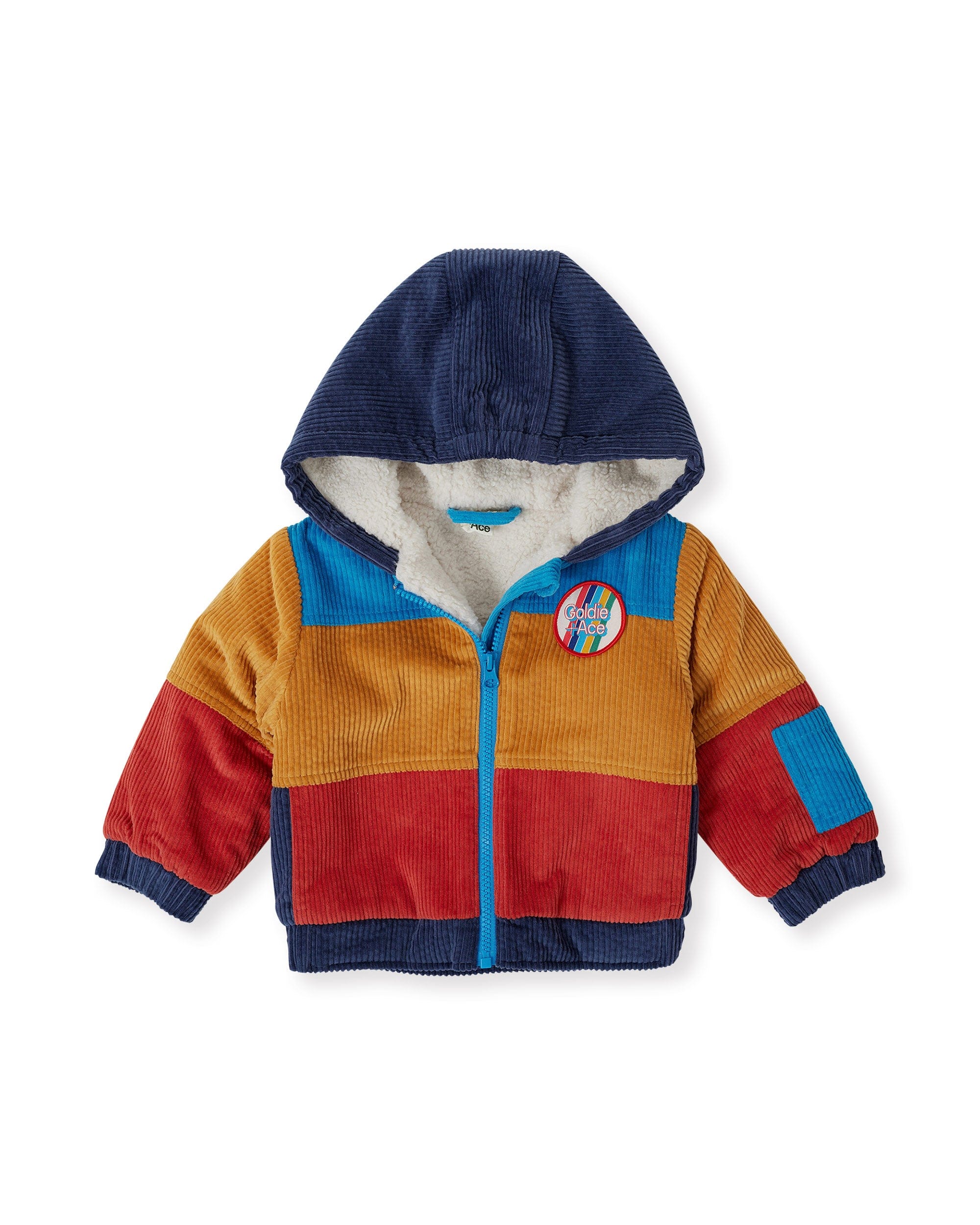 Goldie + Ace Boys Jacket 1-2Y Retro Corduroy Colourblock Jacket
