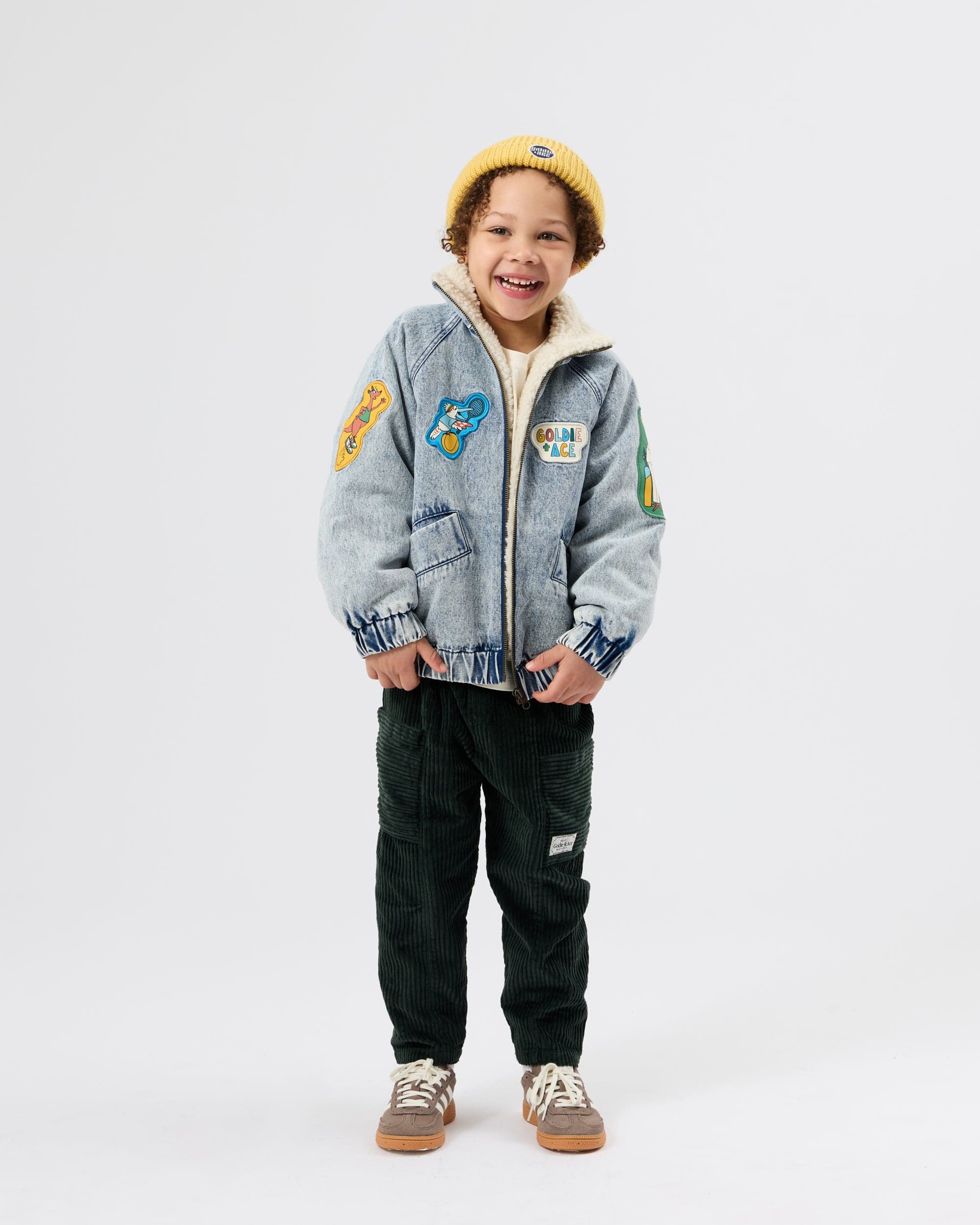 Goldie + Ace Boys Jacket 3-4Y Ari Denim Sherpa Jacket