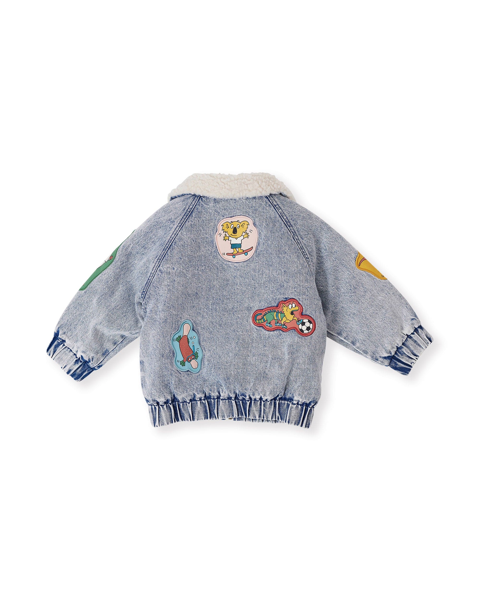 Goldie + Ace Boys Jacket Ari Denim Sherpa Jacket