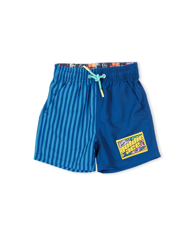 Goldie + Ace Boys Swimwear Stripe Panel Board Shorts