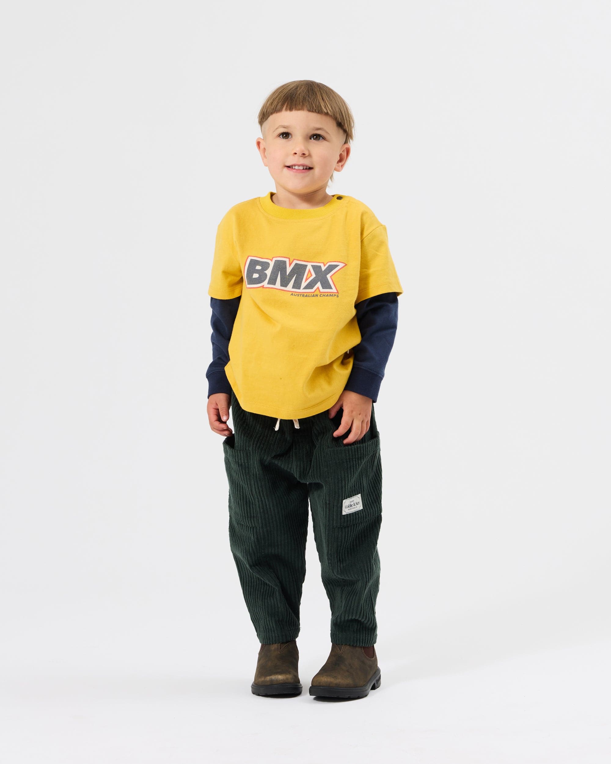 Goldie + Ace Boys Tops 2Y BMX Layered Longsleeve T-Shirt