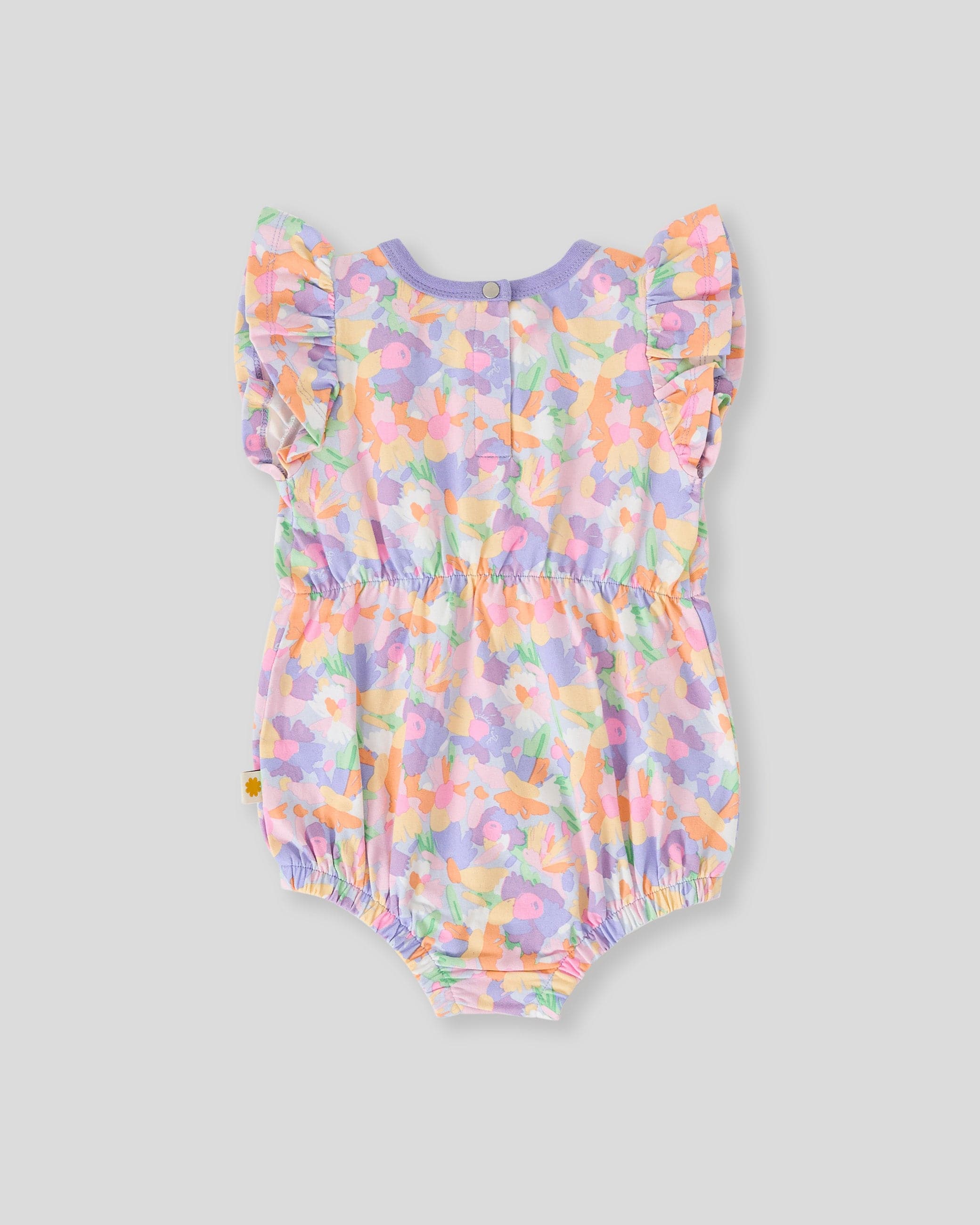 Goldie + Ace Girls All In One Pastel Bouquet Frill Bubble Romper
