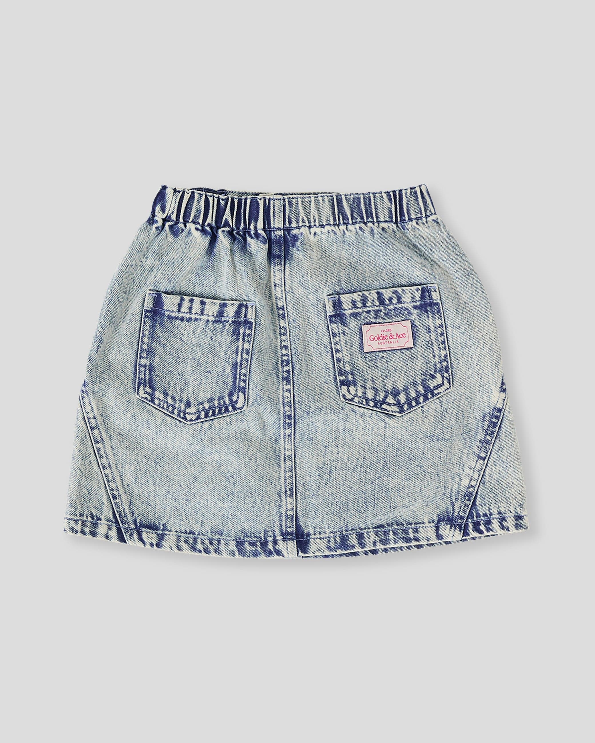 Goldie + Ace Girls Bottoms Esta A-Line Denim Skirt