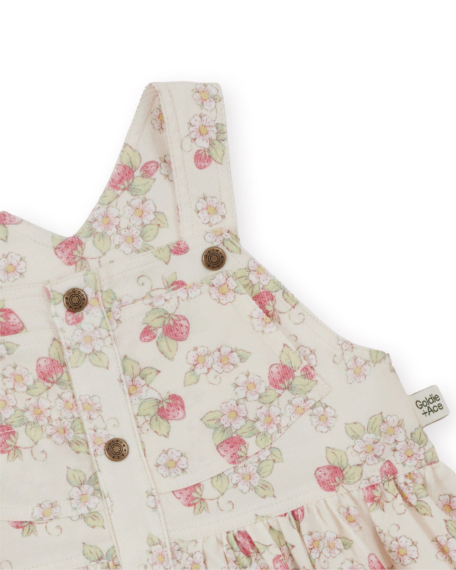 Goldie + Ace Girls Dress Strawberry Fields Pinafore Dress