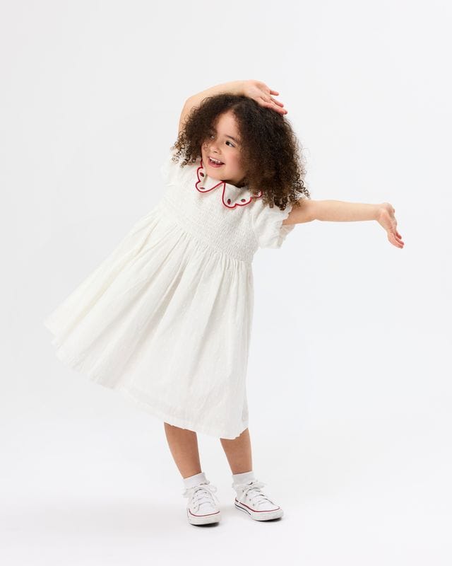 Goldie + Ace Girls Dress Sweet Strawberry Flo Smocked Dress
