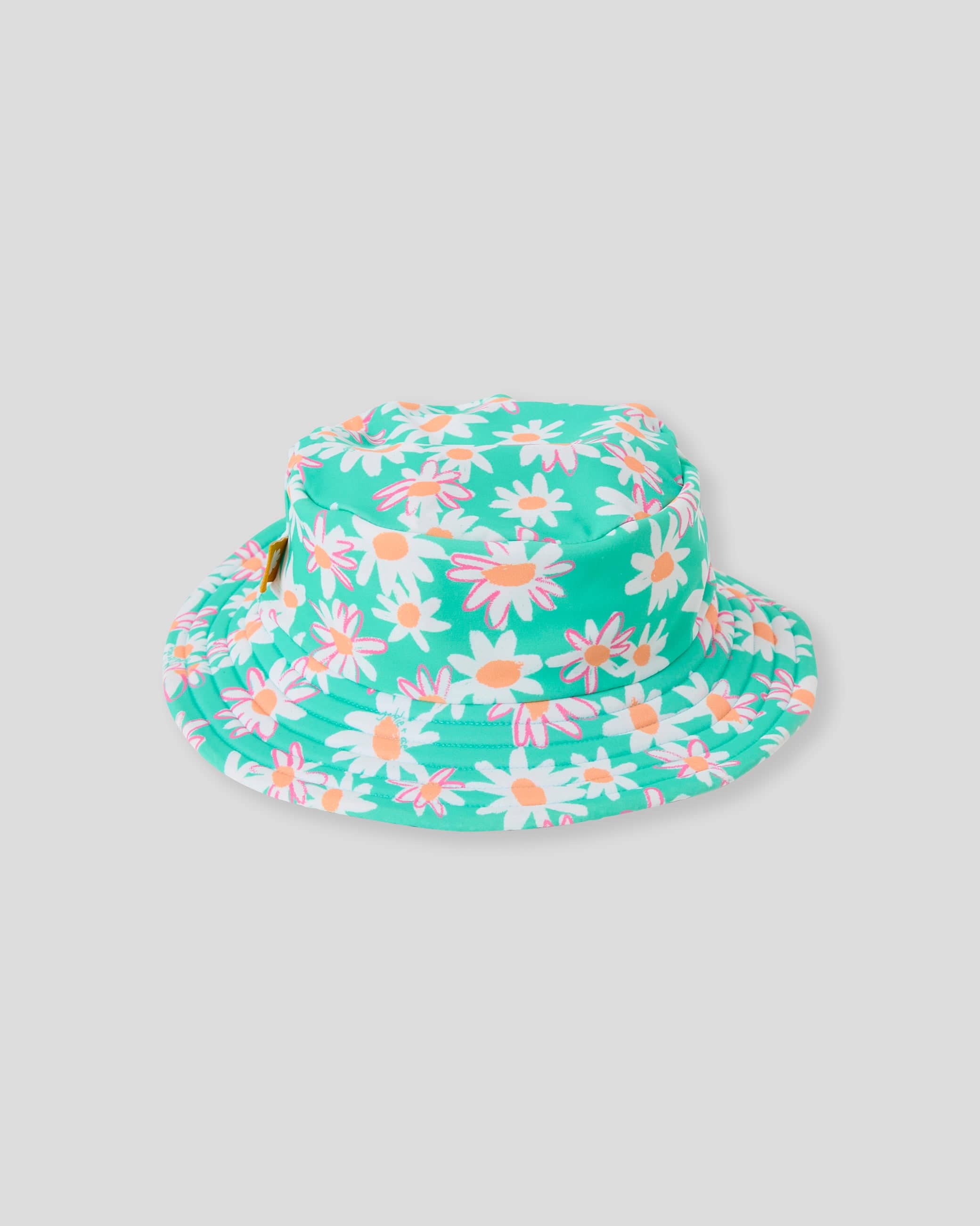 Goldie + Ace Girls Swimwear 6-18M Daisy Patch Swim Bucket Hat
