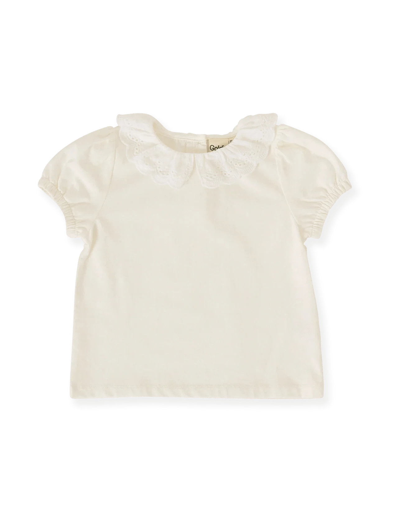 Goldie + Ace Girls Top Laura Puff Sleeve Collar T-Shirt