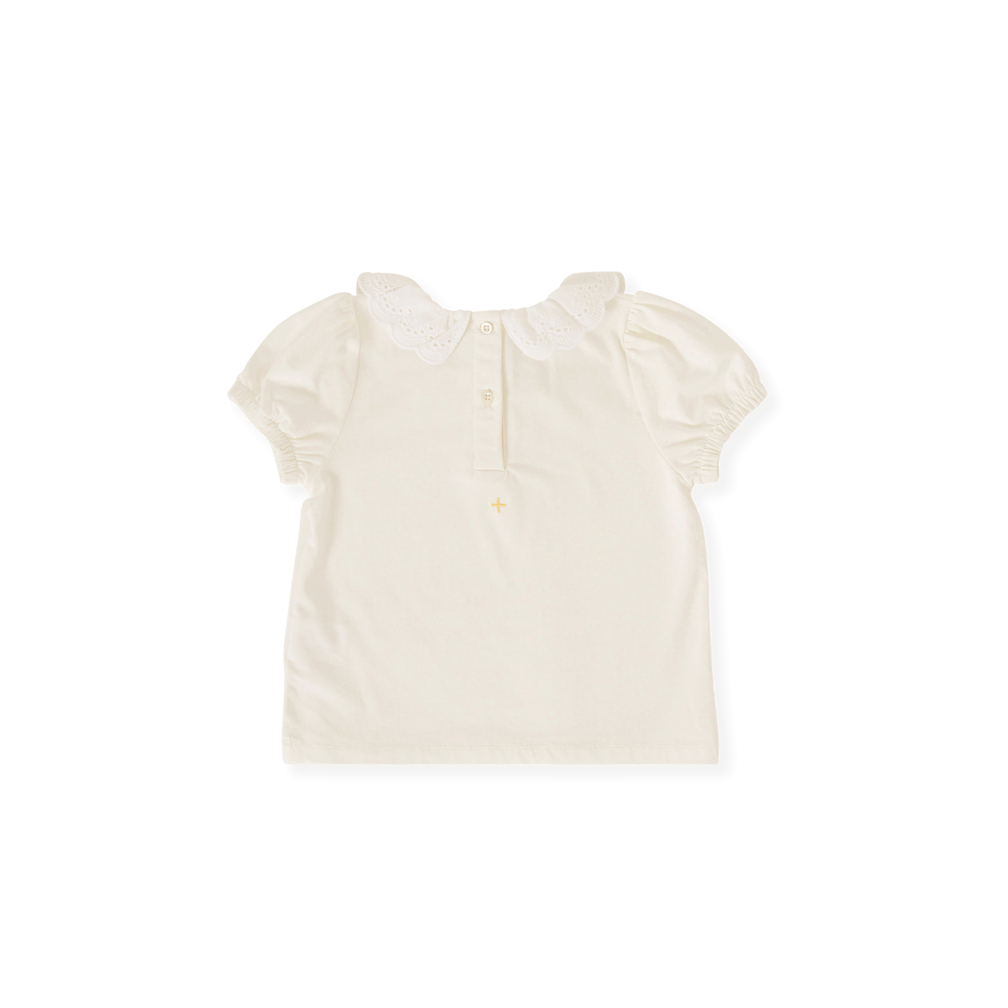 Goldie + Ace Girls Top Laura Puff Sleeve Collar Top