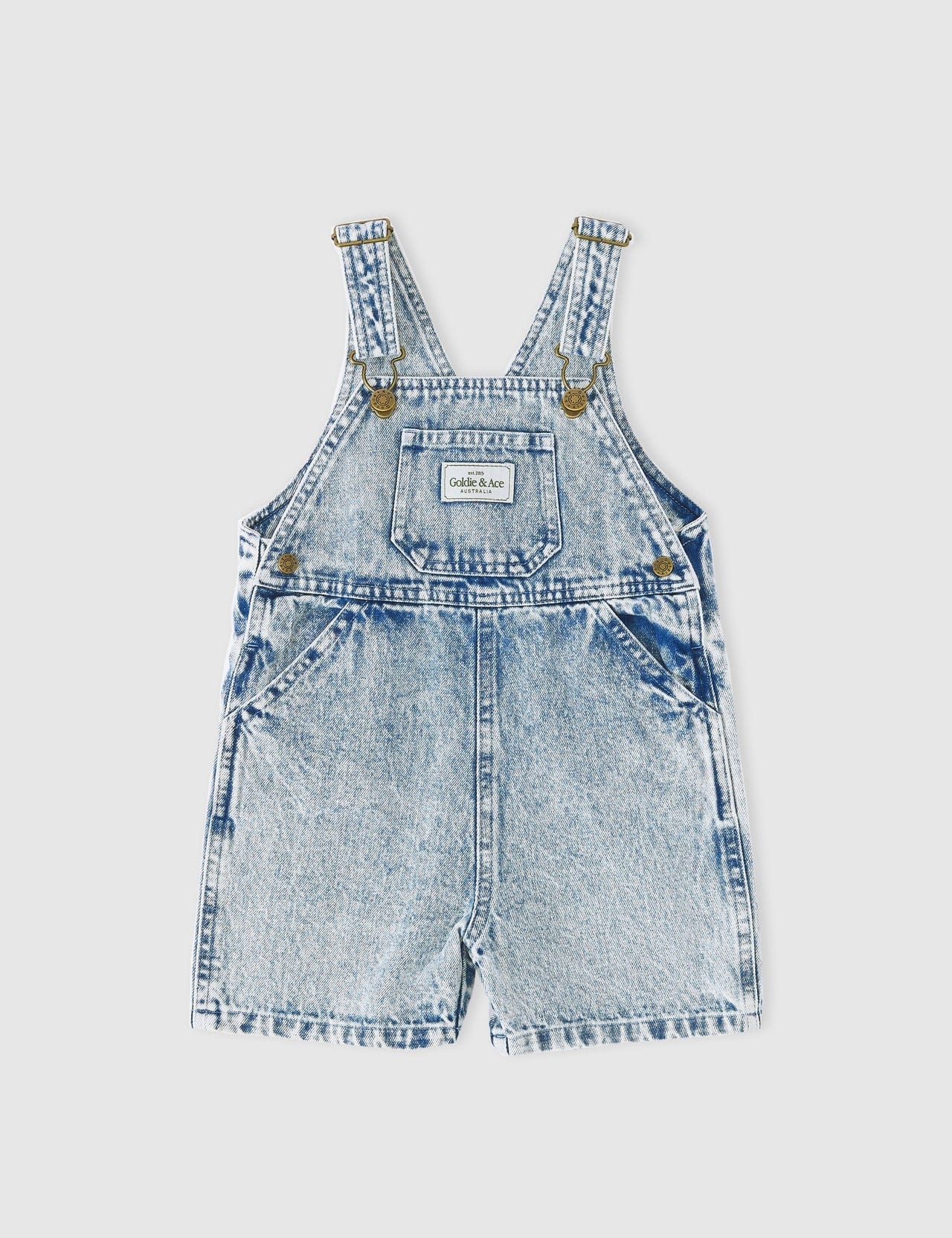 Goldie + Ace Unisex Onesie Burton Vintage Washed Denim Overalls