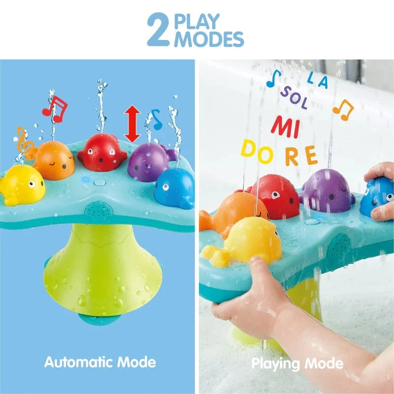 Hape Bath Toys Musical Whale Fountain
