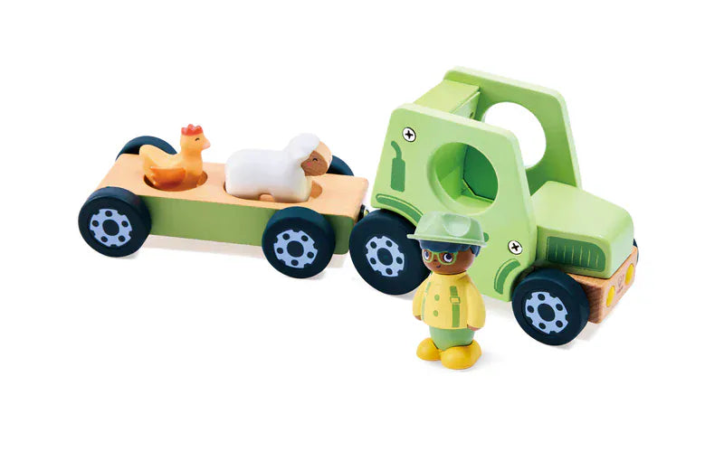 Hape Childrens Books Hape Land The Rumbling Tractor