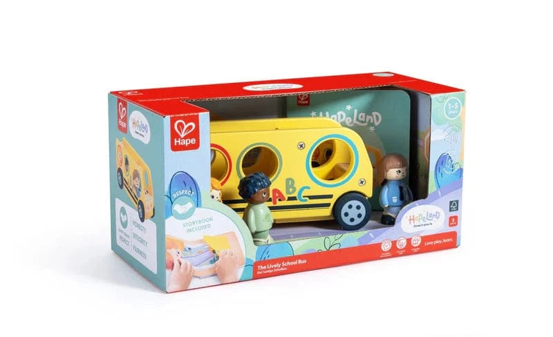 Hape Childrens Books HapeLand Lively School Bus