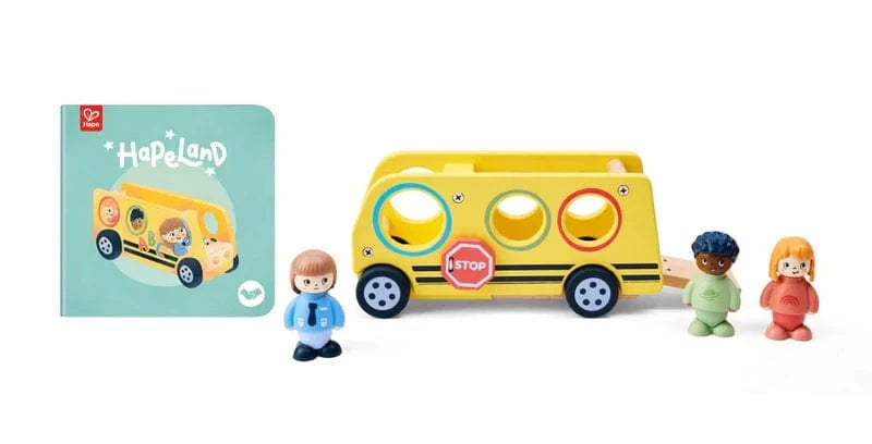 Hape Childrens Books HapeLand Lively School Bus