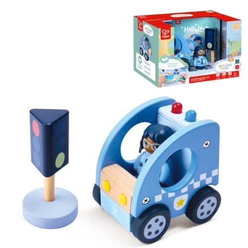 Hape Childrens Books HapeLand The Blaring Police Car