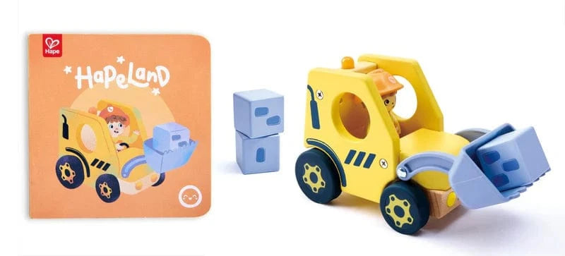 Hape Childrens Books HapeLand The Buzzing Bulldozer