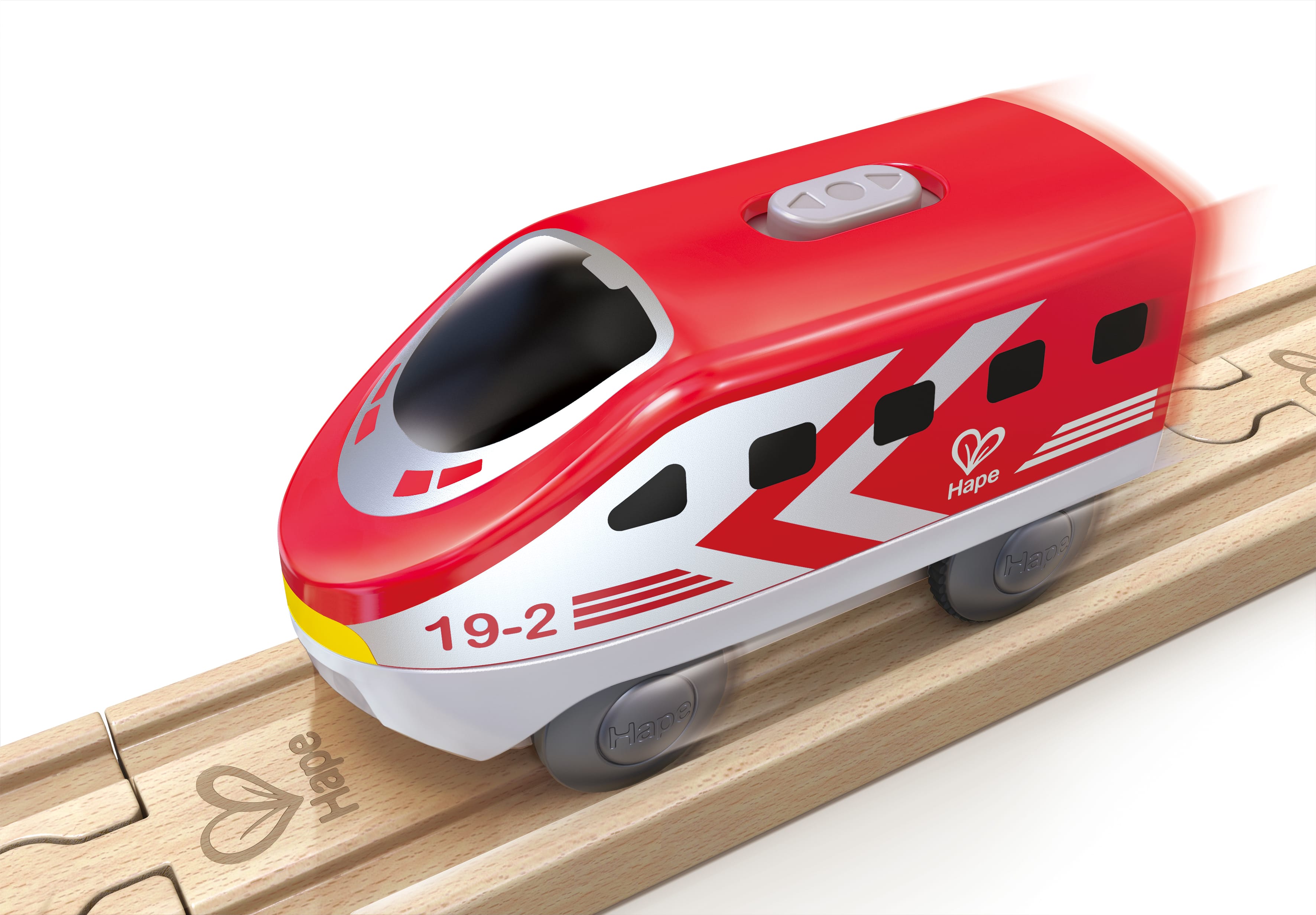 Hape Toys Battery Powered Inter-city Loco - Red