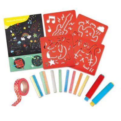 Hape Toys Chalks & Stencils Art