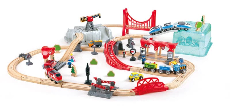 Hape Toys City Train Bucket Set