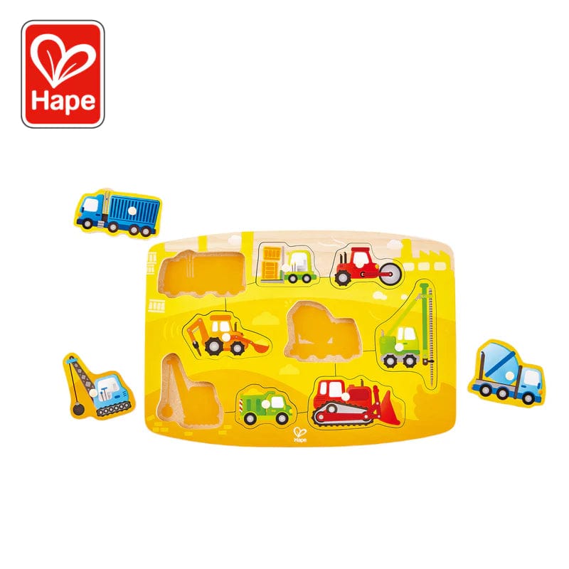 Hape Toys Construction Peg Puzzle