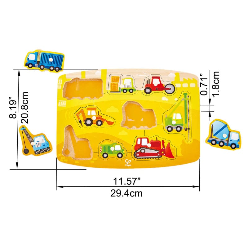 Hape Toys Construction Peg Puzzle