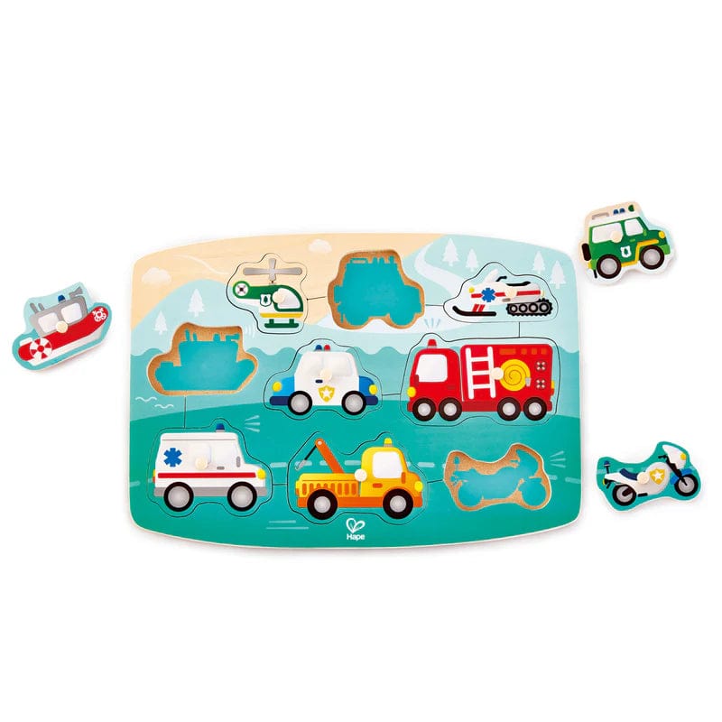 Hape Toys Emergency Peg Puzzle