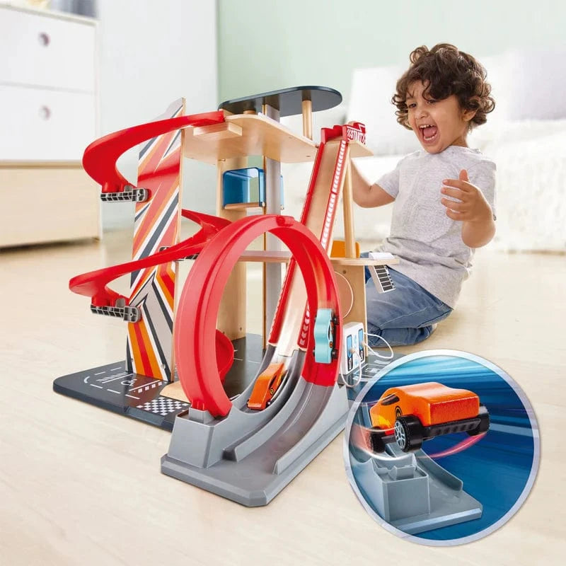 Hape Toys Gearhead Stunt Garage