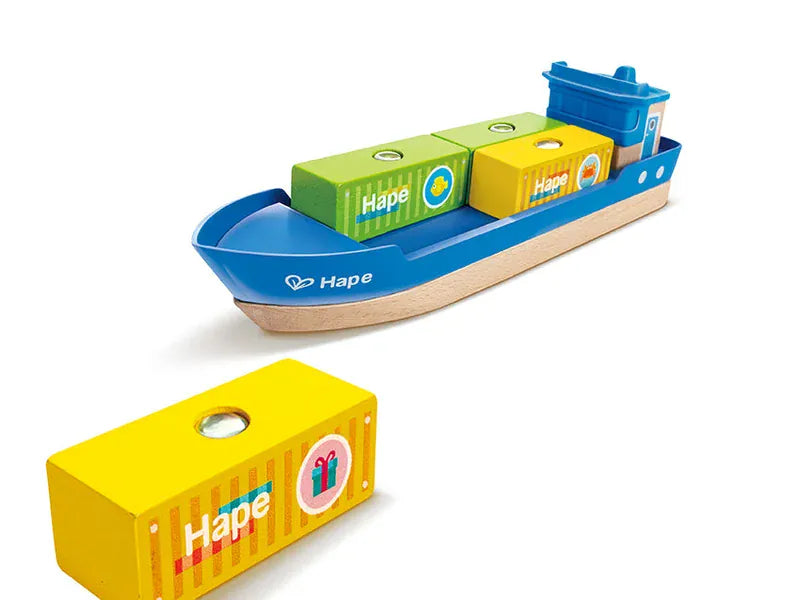 Hape Toys Hape Cargo Ship & Crane