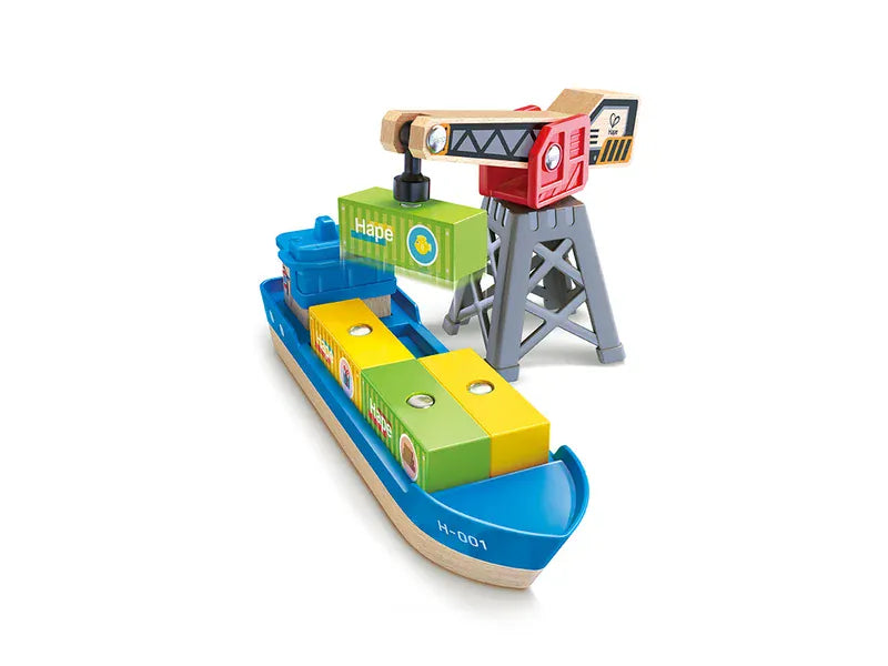Hape Toys Hape Cargo Ship & Crane