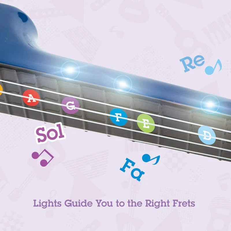 Hape Toys Learn with Lights Ukulele - Blue