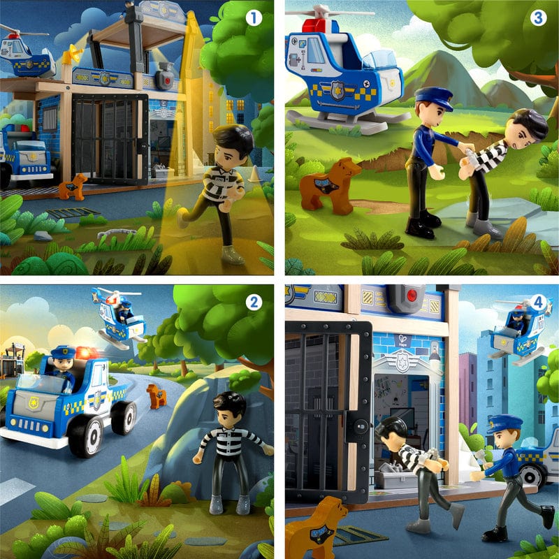 Hape Toys Metro Police Dept Playset