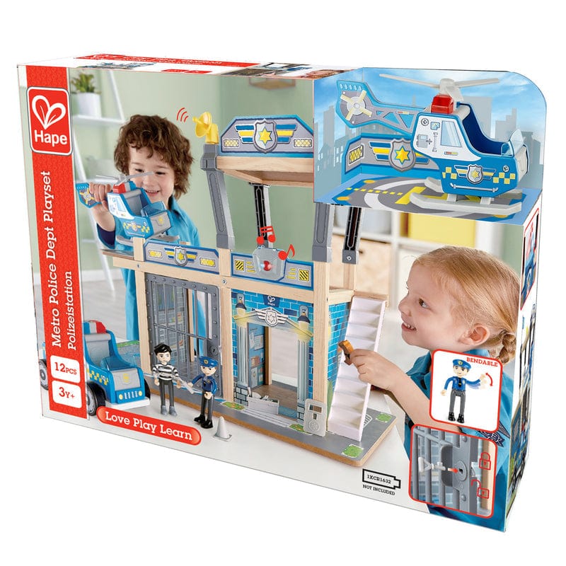 Hape Toys Metro Police Dept Playset